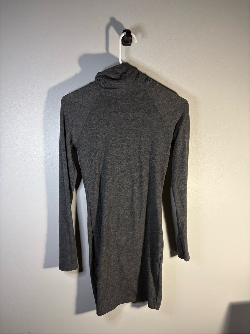 Forever 21 Charcoal Gray Long Sleeve Turtleneck Dress